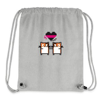 Twin Hamsters - Stanley/Stella Recycled Gym Bag - heather grey - Front