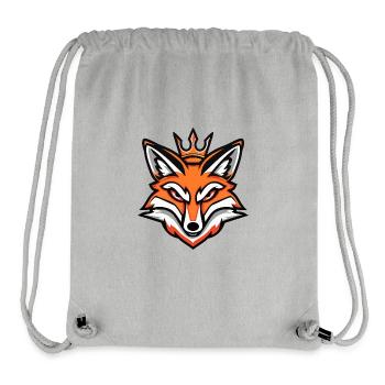 Fuchs Kopf Krone - Stanley/Stella recycelter Gym Bag - Grau meliert - Vorne