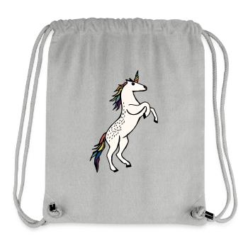 Wild Unicorn - Stanley/Stella Recycled Gym Bag - heather grey - Front
