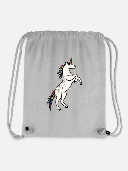 Wildes Einhorn - Stanley/Stella recycelter Gym Bag - Grau meliert