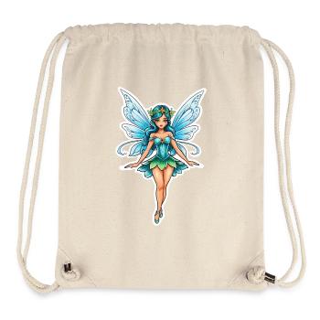 Fairy Fantasy Illustration - Stanley/Stella Recycled Gym Bag - natural - Front