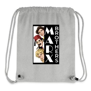 MARX BROTHERS Casablanca - Sac à cordon recyclé Stanley/Stella - gris chiné - Devant