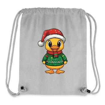 Ente Weihnachten - Stanley/Stella recycelter Gym Bag - Grau meliert - Vorne