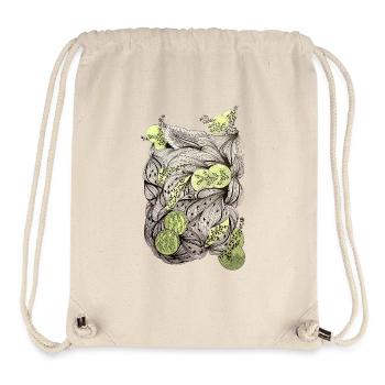 Leaf roots with green accents - Stanley/Stella Recycled Gym Bag - natural - Front