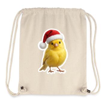 Le canari jaune sous forme de poinsettia - Sac à cordon recyclé Stanley/Stella - blanc naturel - Devant