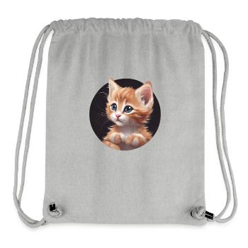 Kleines Kätzchen - Stanley/Stella recycelter Gym Bag - Grau meliert - Vorne
