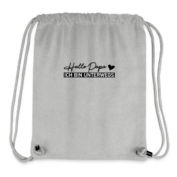 Hallo Papa - Stanley/Stella recycelter Gym Bag - Grau meliert - Vorne