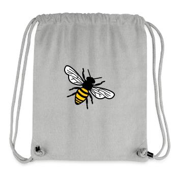 Abeille - Sac à cordon recyclé Stanley/Stella - gris chiné - Devant