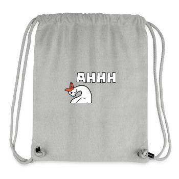 Silly Goose Screaming - Stanley/Stella Recycled Gym Bag - heather grey - Front