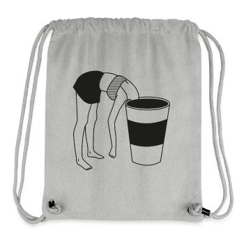 COFFEE BREAK - Stanley/Stella recycelter Gym Bag - Grau meliert - Vorne