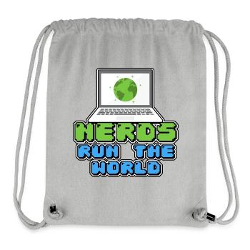 Nerds regieren die Welt - Stanley/Stella recycelter Gym Bag - Grau meliert - Vorne