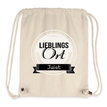 Lieblingsort Juist - Stanley/Stella recycelter Gym Bag - Naturweiß - Vorne