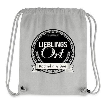 Lieblingsort Kochel am See - Stanley/Stella recycelter Gym Bag - Grau meliert - Vorne