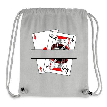 Blackjack-Banner - Stanley/Stella recycelter Gym Bag - Grau meliert - Vorne