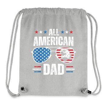 All American Dad 4. Juli Vatertags-Sonnenbrille - Stanley/Stella recycelter Gym Bag - Grau meliert - Vorne