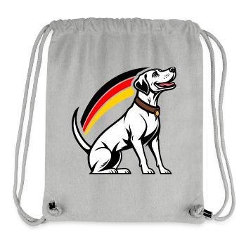 Hund mit Regenbogen im Comic-Stil - Stanley/Stella recycelter Gym Bag - Grau meliert - Vorne