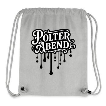 Polter Abend Polterhochzeit - Stanley/Stella recycelter Gym Bag - Grau meliert - Vorne