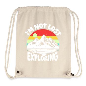 Retro-Berg-Erkundung - Stanley/Stella recycelter Gym Bag - Naturweiß - Vorne