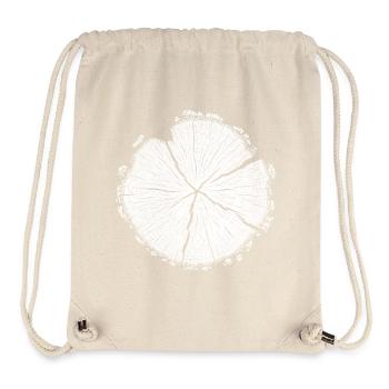 Baumscheibe Holzringe – Naturmotiv Weiß - Stanley/Stella recycelter Gym Bag - Naturweiß - Vorne