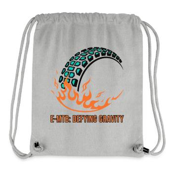 E-MTB Defying Gravity Flame Tire - Stanley/Stella Recycled Gym Bag - heather grey - Front