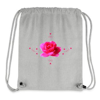 pink rose - Stanley/Stella Recycled Gym Bag - heather grey - Front