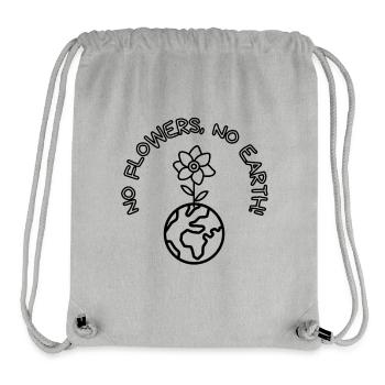 Keine Blumen, Keine Erde! Design - Stanley/Stella recycelter Gym Bag - Grau meliert - Vorne