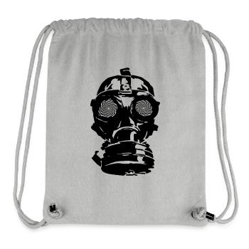 Masque à gaz - Sac à cordon recyclé Stanley/Stella - gris chiné - Devant