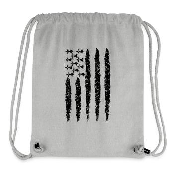 drapeau breton,cadeau pour breton,bzh vintage - Sac à cordon recyclé Stanley/Stella - gris chiné - Devant