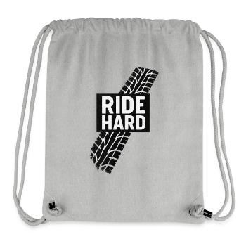 Ride Hard Tire Strip Graphic - Stanley/Stella Recycled Gym Bag - heather grey - Front