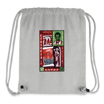 Haile Selassie I Jah Rastafari Rasta Reggae Roots - Stanley/Stella Recycled Gym Bag - heather grey - Front