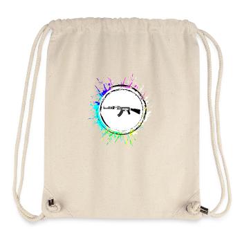 Rifle icon symbol - Stanley/Stella Recycled Gym Bag - natural - Front