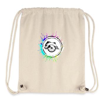 Scie circulaire à la main symbole Silhouette - Sac à cordon recyclé Stanley/Stella - blanc naturel - Devant
