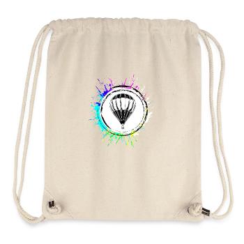 Hot air balloon icon - Stanley/Stella Recycled Gym Bag - natural - Front