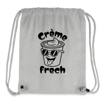 Crème Frech - Stanley/Stella recycelter Gym Bag - Grau meliert - Vorne