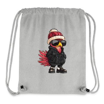 Turkey Cool Comic - Stanley/Stella Recycled Gym Bag - heather grey - Front