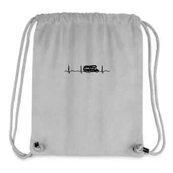 ECG HEARTBEAT CARS Black - Stanley/Stella Recycled Gym Bag - heather grey - Front