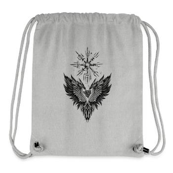 Rabe Odin Vegvisir Valknut - Stanley/Stella recycelter Gym Bag - Grau meliert - Vorne