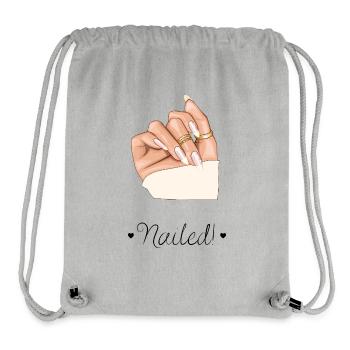Nailed! Design - creme - Stanley/Stella recycelter Gym Bag - Grau meliert - Vorne