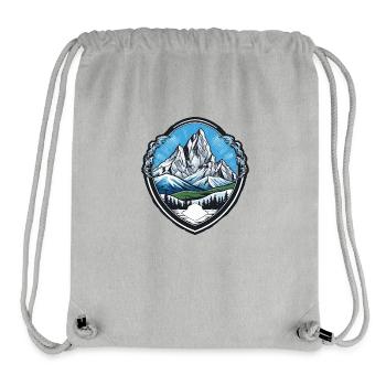 Mountains Alps Coat of Arms - Stanley/Stella Recycled Gym Bag - heather grey - Front