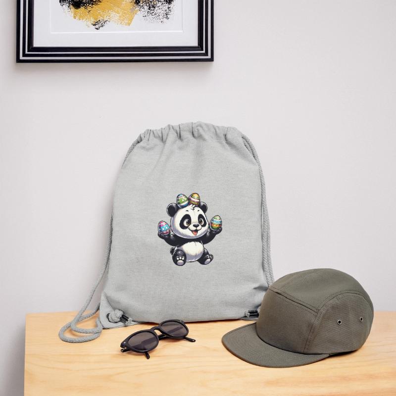 Cute Panda & Funny Easter Eggs Stanley/Stella Recycled Gym Bag