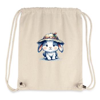 Lapin - Sac à cordon recyclé Stanley/Stella - blanc naturel - Devant