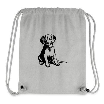 Beagle Hund - Stanley/Stella recycelter Gym Bag - Grau meliert - Vorne