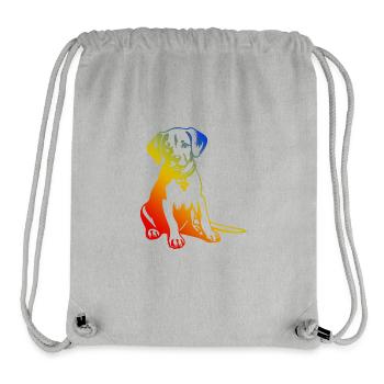 Beagle Hund Bunt - Stanley/Stella recycelter Gym Bag - Grau meliert - Vorne