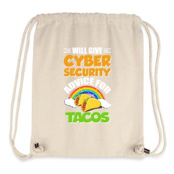 Lustiges Cybersicherheits-IT-Support-IT-Sicherheitsnetzwerk - Stanley/Stella recycelter Gym Bag - Naturweiß - Vorne