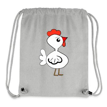 Küken Cartoon-Henne Huhn Kinder - Stanley/Stella recycelter Gym Bag - Grau meliert - Vorne