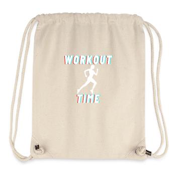 ZEIT FÜR EIN FRAUEN-LAUFTRAINING - Stanley/Stella recycelter Gym Bag - Naturweiß - Vorne