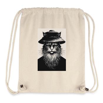 The Silent Cat - Stanley/Stella Recycled Gym Bag - natural - Front