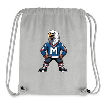 Proud eagle with letter M - Stanley/Stella Recycled Gym Bag - heather grey - Front