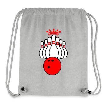 Bowling-König - Stanley/Stella recycelter Gym Bag - Grau meliert - Vorne