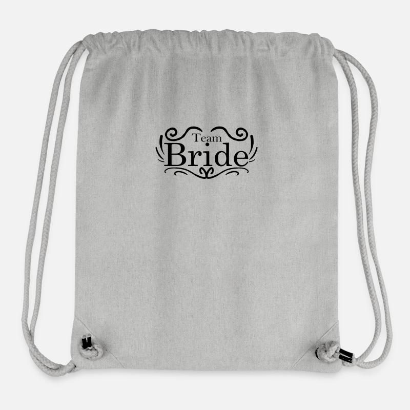 Team Bride - Stanley/Stella Recycled Gym Bag - heather grey